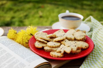 Галетное печенье с семенами льна