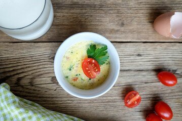 Что приготовить детям? Омлет на водяной бане.