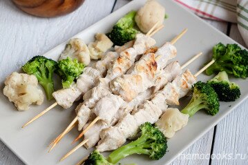 Что приготовить на детский праздник? Шашлычки из курицы шаг