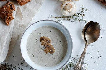 Грибной суп пюре из шампиньонов